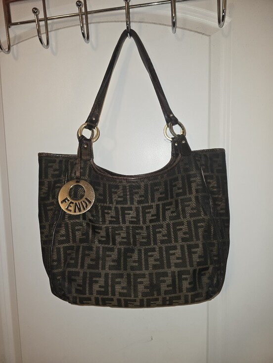 Fendi Handbags - Fendi Zucca Tote Vintage